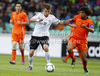 Maximilian Dittgen of Germany (L) and Nathan Ake of Netherlands (R) during football final match of UEFA U17 European championships between Germany and Netherlands. Final match of UEFA U17 European championships football between Germany and Netherlands, was played on Wednesday, 16th of May 2012, in Stozice Stadium in Ljubljana, Slovenia.
