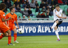 Leon Goretzka of Germany shooting on goal during football final match of UEFA U17 European championships between Germany and Netherlands. Final match of UEFA U17 European championships football between Germany and Netherlands, was played on Wednesday, 16th of May 2012, in Stozice Stadium in Ljubljana, Slovenia.
