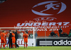 Players of Netherlands celebrate their victory and European Championships title after football final match of UEFA U17 European championships between Germany and Netherlands. Final match of UEFA U17 European championships football between Germany and Netherlands, was played on Wednesday, 16th of May 2012, in Stozice Stadium in Ljubljana, Slovenia.
