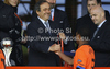 Michel Platini presents gold medal to Djavan Anderson of Netherlands after end of football final match of UEFA U17 European championships between Germany and Netherlands. Final match of UEFA U17 European championships football between Germany and Netherlands, was played on Wednesday, 16th of May 2012, in Stozice Stadium in Ljubljana, Slovenia.
