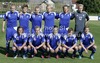 Finnish team before start of football match of UEFA U21 European championships 2013 qualifications between Slovenia and Finland. Qualifications match for UEFA U21 European championships 2013 between Slovenia and Finland, was played on Tuesday, 5th of June 2012, in Ptuj city Stadium in Ptuj, Slovenia.
