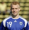 Lauri Dalla Valle of Finland before start of football match of UEFA U21 European championships 2013 qualifications between Slovenia and Finland. Qualifications match for UEFA U21 European championships 2013 between Slovenia and Finland, was played on Tuesday, 5th of June 2012, in Ptuj city Stadium in Ptuj, Slovenia.
