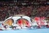 Opening ceremony of UEFA Euro 2012 took place before start of UEFA Football Euro 2012 match between Poland and Greece. Match of UEFA Football European Championships 2012 between Poland and Greece was played on Friday, 9th of June 2012 in Warszawa, Poland.

