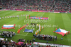 Teams of Czech and Russian entering field before start of during UEFA Football Euro 2012 match between Czech and Russia. Match of UEFA Football European Championships 2012 between Czech and Russia was played on Friday, 8th of June 2012 in Wroclaw, Poland.
