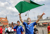 Italian fans before start of UEFA Football Euro 2012 match between Italy and Spain. Match of UEFA Football European Championships 2012 between Italy and Spain was played on Sunday, 10th of June 2012 in Gdansk, Poland.
