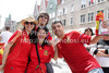 Spanish fans before start of UEFA Football Euro 2012 match between Italy and Spain. Match of UEFA Football European Championships 2012 between Italy and Spain was played on Sunday, 10th of June 2012 in Gdansk, Poland.

