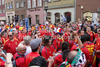 Spanish fans before start of UEFA Football Euro 2012 match between Italy and Spain. Match of UEFA Football European Championships 2012 between Italy and Spain was played on Sunday, 10th of June 2012 in Gdansk, Poland.
