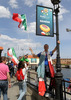 Italian fans before start of UEFA Football Euro 2012 match between Italy and Spain. Match of UEFA Football European Championships 2012 between Italy and Spain was played on Sunday, 10th of June 2012 in Gdansk, Poland.
