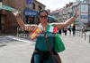 Football fan before start of UEFA Football Euro 2012 match between Italy and Spain. Match of UEFA Football European Championships 2012 between Italy and Spain was played on Sunday, 10th of June 2012 in Gdansk, Poland.

