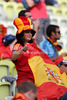 Spanish fans before start of UEFA Football Euro 2012 match between Italy and Spain. Match of UEFA Football European Championships 2012 between Italy and Spain was played on Sunday, 10th of June 2012 in Gdansk, Poland.
