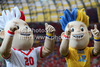 Mascots during UEFA Football Euro 2012 match between Italy and Spain. Match of UEFA Football European Championships 2012 between Italy and Spain was played on Sunday, 10th of June 2012 in Gdansk, Poland.
