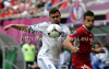 Milan Baros of Czech and Giannis Maniatis of Greece during UEFA Football Euro 2012 match between Czech and Greece. Match of UEFA Football European Championships 2012 between Czech and Greece was played on Tuesday, 12th of June 2012 in Wroclaw, Poland.
