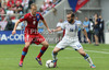 David Limbersky of Czech and Dimitris Salpingidis of Greece during UEFA Football Euro 2012 match between Czech and Greece. Match of UEFA Football European Championships 2012 between Czech and Greece was played on Tuesday, 12th of June 2012 in Wroclaw, Poland.

