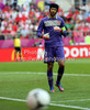 Goalie Petr Cech of Czech in action during UEFA Football Euro 2012 match between Czech and Greece. Match of UEFA Football European Championships 2012 between Czech and Greece was played on Tuesday, 12th of June 2012 in Wroclaw, Poland.
