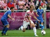Ivan Strpinic of Croatia during UEFA Football Euro 2012 match between Italy and Croatia. Match of UEFA Football European Championships 2012 between Italy and Croatia was played on Thursday, 14th of June 2012 in Poznan, Poland.
