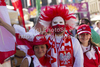 Polish Fans during during UEFA Football Euro 2012 match between. Poland and Czech republic Match of UEFA Football European Championships 2012 between Poland and Czech republic was played on Saturday, 16th of June 2012 in Wroclaw, Poland.

