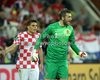 Stipe Pletikosa of Croatia during UEFA Football Euro 2012 match between Croatia and Spain. Match of UEFA Football European Championships 2012 betweenCroatia and Spain was played on Monday, 18th of June 2012 in Gdansk, Poland.
