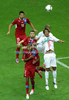 Bruno Alves of Portugal, Theodor Gebre Selassie of Czech republic during UEFA Football Euro 2012 quaterfinal match between Czech republic and Portugal. Match of UEFA Football European Championships 2012 between Czech republic and Portugal was played on Thursday, 22th of June 2012 in Gdansk, Poland.
