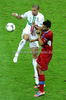 Pepe of Portugal during UEFA Football Euro 2012 quaterfinal match between Czech republic and Portugal. Match of UEFA Football European Championships 2012 between Czech republic and Portugal was played on Thursday, 22th of June 2012 in Gdansk, Poland.

