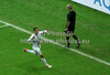 Cristiano Ronaldo of Portugal celebrating goal during UEFA Football Euro 2012 quaterfinal match between Czech republic and Portugal. Match of UEFA Football European Championships 2012 between Czech republic and Portugal was played on Thursday, 22th of June 2012 in Gdansk, Poland.
