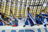 Greece Fans during UEFA Football Euro 2012 quarter final match between  Germany and Greece. Match of UEFA Football European Championships 2012 between Germany and Greece was played on Friday, 22th of June 2012 in Gdansk, Poland.
