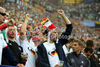 German fans during UEFA Football Euro 2012 quarter final match between  Germany and Greece. Match of UEFA Football European Championships 2012 between Germany and Greece was played on Friday, 22th of June 2012 in Gdansk, Poland.
