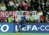 Giorgos Samaras of Greece celebrating goal during UEFA Football Euro 2012 quarter final match between  Germany and Greece. Match of UEFA Football European Championships 2012 between Germany and Greece was played on Friday, 22th of June 2012 in Gdansk, Poland.
