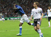 Mario Balotelli of Italy celebrating goal during UEFA Football Euro 2012 semi final match between  Italy and Germany. Match of UEFA Football European Championships 2012 between Italy and Germany was played on Thursday, 28th of June 2012 in Warsaw, Poland.
