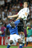 Mario Balotelli of Italy, Holger Badstuber of Germany during UEFA Football Euro 2012 semi final match between  Italy and Germany. Match of UEFA Football European Championships 2012 between Italy and Germany was played on Thursday, 28th of June 2012 in Warsaw, Poland.
