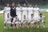 Team of Slovenia posing for photographers before start of friendly football match between Slovenia and Romania. Match between Slovenia and Romania was played in Stozice arena in Ljubljana, Slovenia, on Wednesday, 15th of August 2012.
