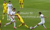 Costin Lazar (no.8) of Romania (L) and Valter Birsa (no.10) of Slovenia (R) during friendly football match between Slovenia and Romania. Match between Slovenia and Romania was played in Stozice arena in Ljubljana, Slovenia, on Wednesday, 15th of August 2012.
