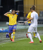 Jiloan Hamad of Sweden throwing ball from out during UEFA U-21 Euro 2013 qualification football match between Slovenia and Sweden. Match between Slovenia and Sweden was played in Ljudski Vrt arena in Maribor, Slovenia, on Thursday, 6th of September 2012.
