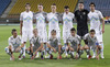 Team Slovenia posing for photographers before start of  UEFA U-21 Euro 2013 qualification football match between Slovenia and Sweden. Match between Slovenia and Sweden was played in Ljudski Vrt arena in Maribor, Slovenia, on Thursday, 6th of September 2012.
