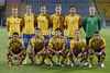 Team Sweden posing for photographers before start of  UEFA U-21 Euro 2013 qualification football match between Slovenia and Sweden. Match between Slovenia and Sweden was played in Ljudski Vrt arena in Maribor, Slovenia, on Thursday, 6th of September 2012.

