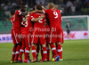 Players of Switzerland celebrate their goal during FIFA World cup 2014 qualification football match between Slovenia and Switzerland. Match between Slovenia and Switzerland was played in Stozice arena in Ljubljana, Slovenia, on Friday, 7th of September 2012.

