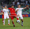 Tranquillo Barnetta of Switzerland (L) and Armin Bacinovic of Slovenia (R) during FIFA World cup 2014 qualification football match between Slovenia and Switzerland. Match between Slovenia and Switzerland was played in Stozice arena in Ljubljana, Slovenia, on Friday, 7th of September 2012.
