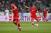 Gokhan Inler of Switzerland scoring for 2-0 during FIFA World cup 2014 qualification football match between Slovenia and Switzerland. Match between Slovenia and Switzerland was played in Stozice arena in Ljubljana, Slovenia, on Friday, 7th of September 2012.
