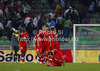 Players of Switzerland celebrate their victory after end of FIFA World cup 2014 qualification football match between Slovenia and Switzerland. Match between Slovenia and Switzerland was played in Stozice arena in Ljubljana, Slovenia, on Friday, 7th of September 2012.
