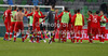 Players of Switzerland celebrate their victory after end of FIFA World cup 2014 qualification football match between Slovenia and Switzerland. Match between Slovenia and Switzerland was played in Stozice arena in Ljubljana, Slovenia, on Friday, 7th of September 2012.
