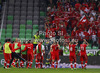Players of Switzerland celebrate their victory after end of FIFA World cup 2014 qualification football match between Slovenia and Switzerland. Match between Slovenia and Switzerland was played in Stozice arena in Ljubljana, Slovenia, on Friday, 7th of September 2012.
