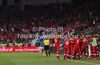 Gokhan Inler of Switzerland celebrates his goal with teammates during FIFA World cup 2014 qualification football match between Slovenia and Switzerland. Match between Slovenia and Switzerland was played in Stozice arena in Ljubljana, Slovenia, on Friday, 7th of September 2012.
