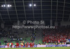 Players of Switzerland celebrate their victory after end of FIFA World cup 2014 qualification football match between Slovenia and Switzerland. Match between Slovenia and Switzerland was played in Stozice arena in Ljubljana, Slovenia, on Friday, 7th of September 2012.
