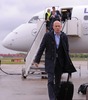 Arjen Robben of FC Bayern Muenchen arrives at the City Airport before UEFA Champions League final match between FC Bayern Munich and Borussia Dortmund. Team of FC Bayern Munich arrived to City Airport, London, Great Britain on Friday, 24th of May 2013.
