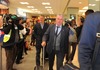 Head coach of FC Bayern Munich Jupp Heynckes arrives at the City Airport before UEFA Champions League final match between FC Bayern Munich and Borussia Dortmund. Team of FC Bayern Munich arrived to City Airport, London, Great Britain on Friday, 24th of May 2013.
