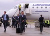 Rafinha of FC Bayern Munich arrives at the City Airport before UEFA Champions League final match between FC Bayern Munich and Borussia Dortmund. Team of FC Bayern Munich arrived to City Airport, London, Great Britain on Friday, 24th of May 2013.
