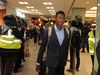 David Alaba of FC Bayern Munich arrives at the City Airport before UEFA Champions League final match between FC Bayern Munich and Borussia Dortmund. Team of FC Bayern Munich arrived to City Airport, London, Great Britain on Friday, 24th of May 2013.
