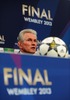 Head coach of FC Bayern Munich Jupp Heynckes during press conference before UEFA Champions League final match between FC Bayern Munich and Borussia Dortmund. Team of FC Bayern Munich arrived to City Airport, London, Great Britain on Friday, 24th of May 2013.
