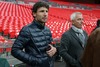 Marc Van Bommel (ex FC Bayern Munich) with his father in law Bert Van Marwijk (ex Borussia Dortmund) during training session of Borussia Dortmund prior to the UEFA Champions League final match between FC Bayern Munich and Borussia Dortmund. Training session was held on Wembley stadium in London, Great Britain on Friday, 24th of May 2013.
