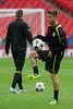 Moritz Leitner of Borussia Dortmund during training session prior to the UEFA Champions League final match between FC Bayern Munich and Borussia Dortmund. Training session was held on Wembley stadium in London, Great Britain on Friday, 24th of May 2013.
