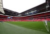 Wembley Stadion in London prior to the UEFA Champions League final match between FC Bayern Munich and Borussia Dortmund. Training session was held on Wembley stadium in London, Great Britain on Friday, 24th of May 2013.
